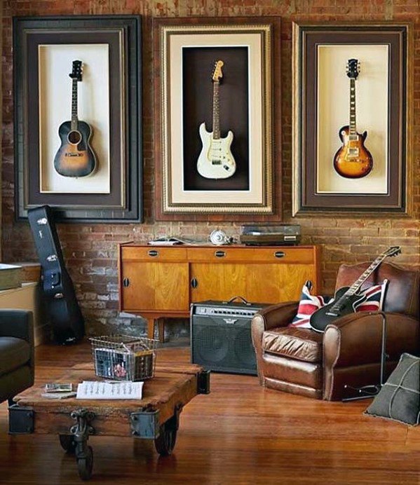 guitar-themed-awesome-man-caves-for-men