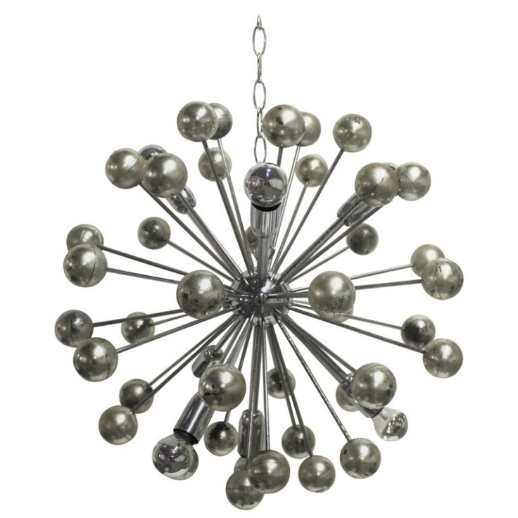 Sputnik csillár krómból